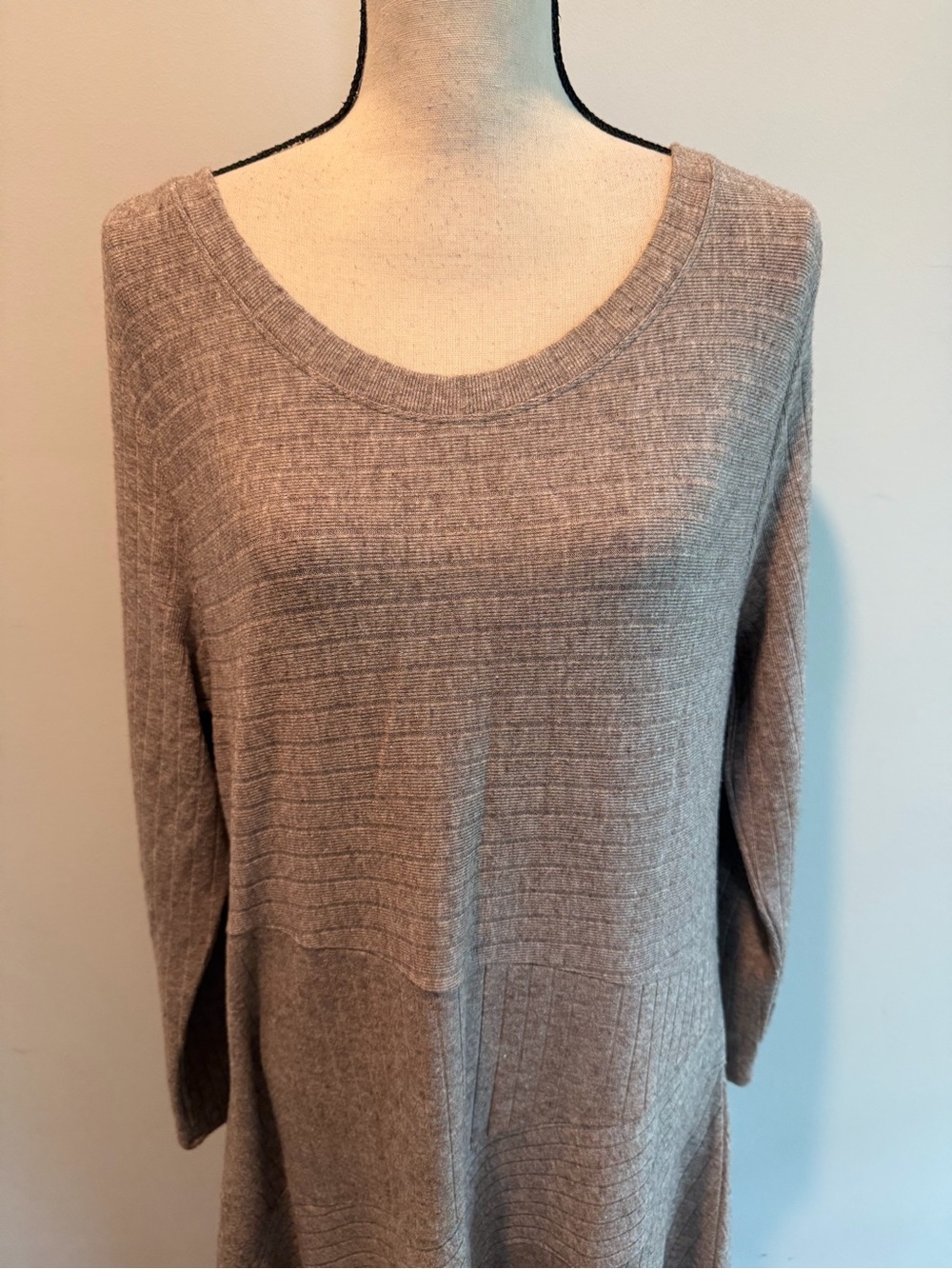 Soft Surroundings Clio Maxi Dress Ribbed Long Sleeve Women’s size XL - Picture 6 of 8